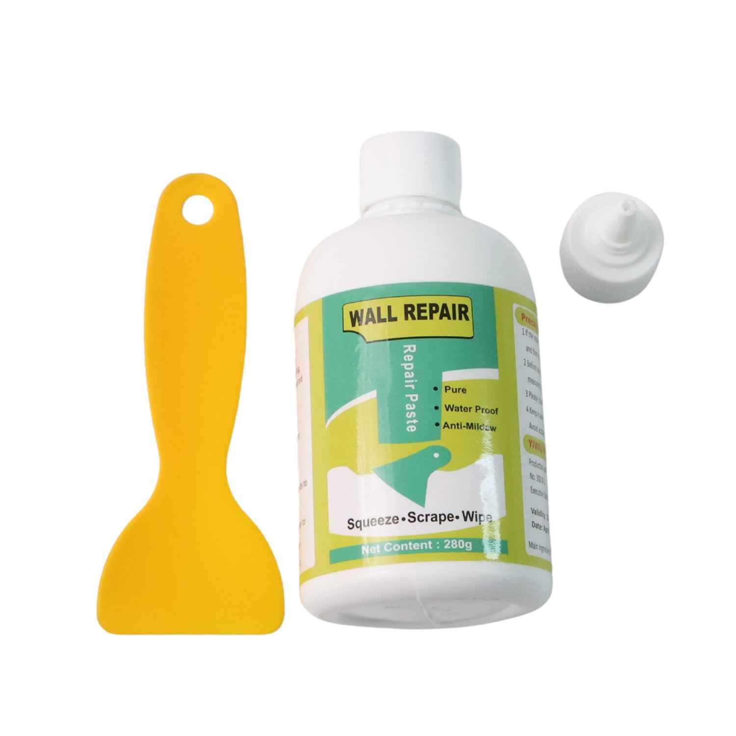 Wall Crack Repair Cream – Waterproof 280g Tube with Nozzle & Scraper