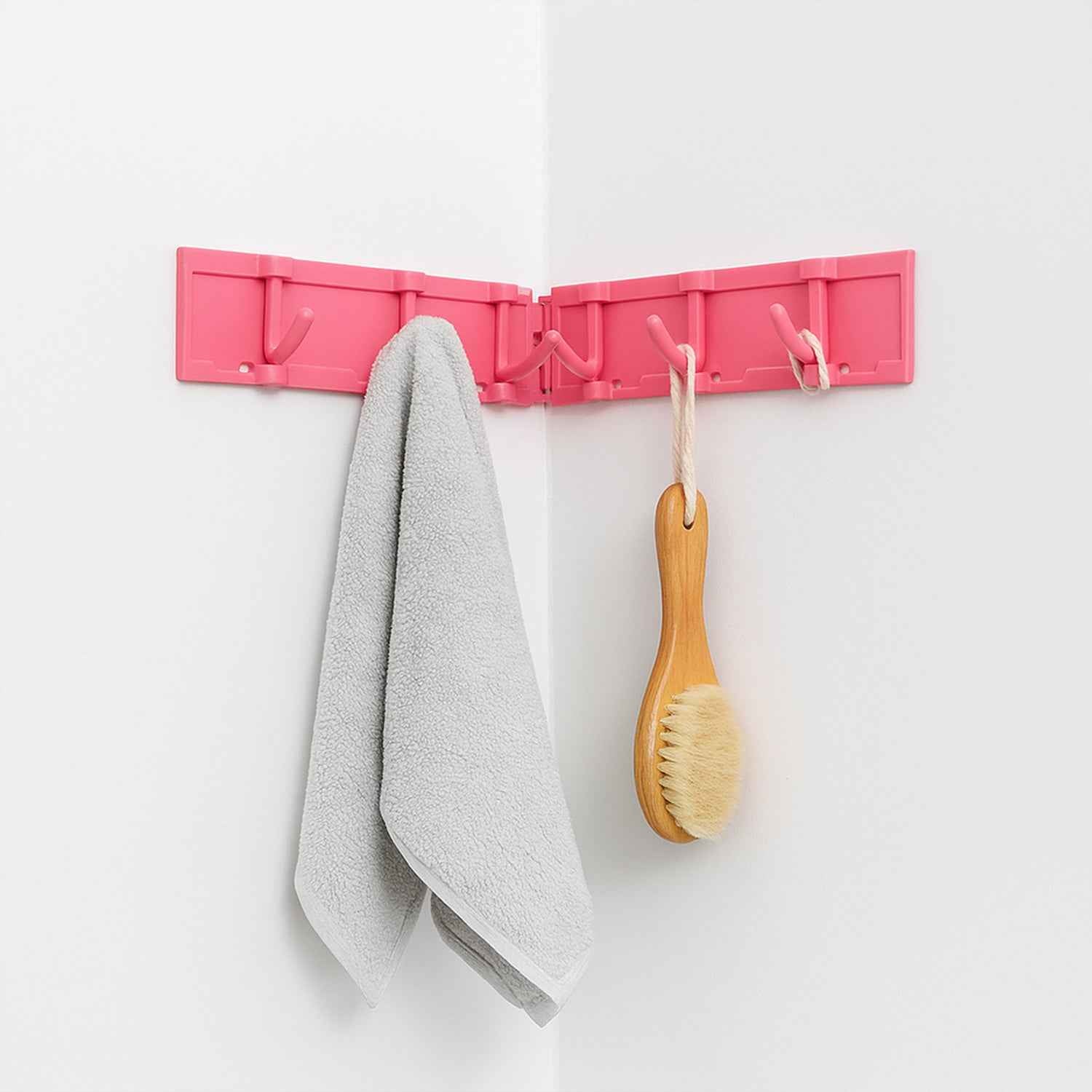 Multipurpose Wall-Mounted Hook Rack – Foldable & Rotating 6 Hooks