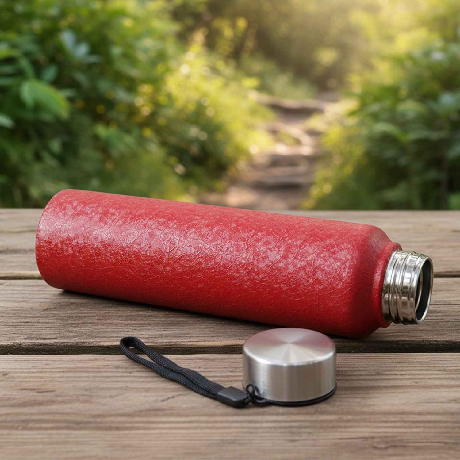 Stainless Steel Water Bottle 1000 ML – Leakproof & Insulated Red