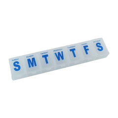 7 Day Weekly Plastic Pill Box Organizer with Daily Compartments (1 Pc)