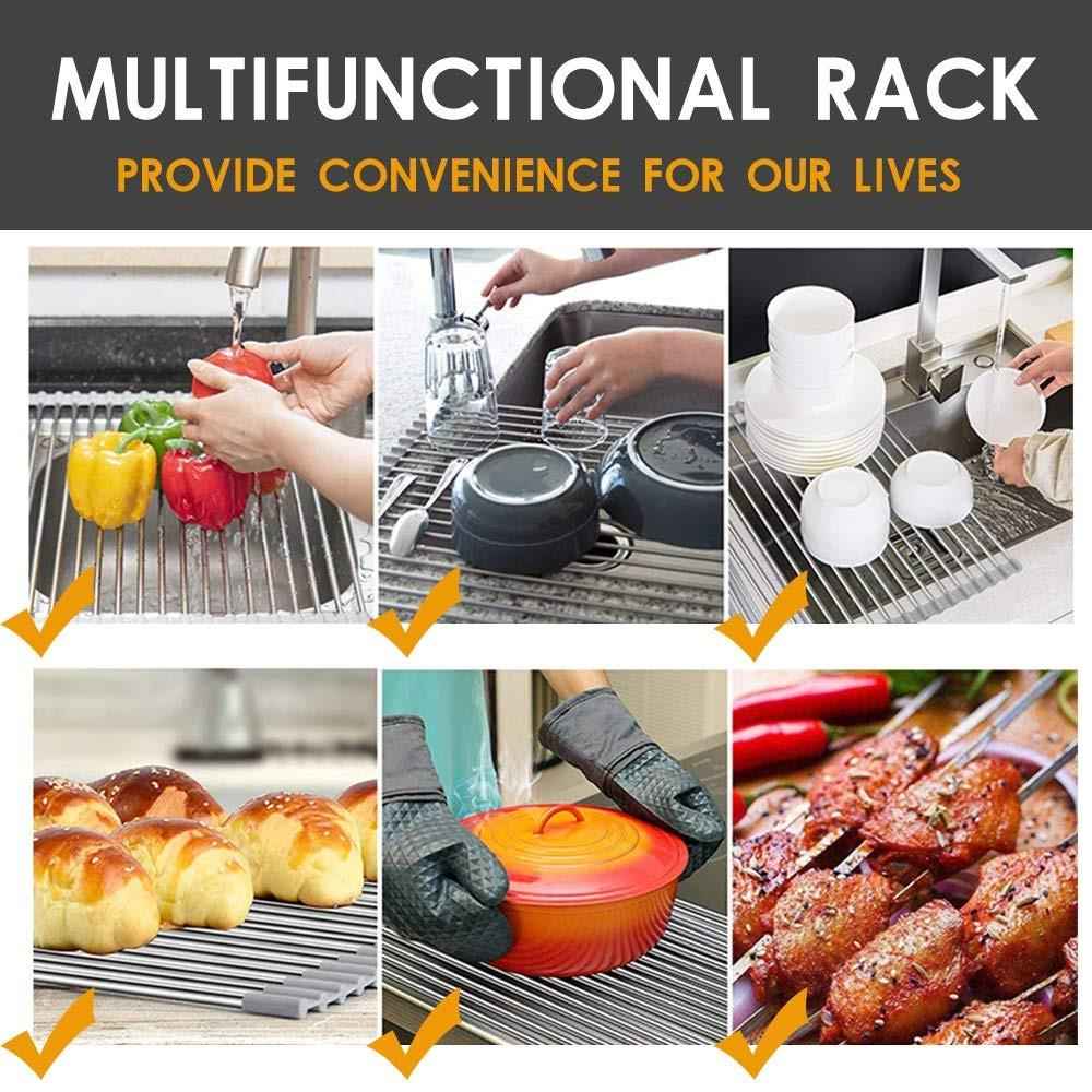 Roll-Up Dish Drying Rack – Space-Saving | CookAura