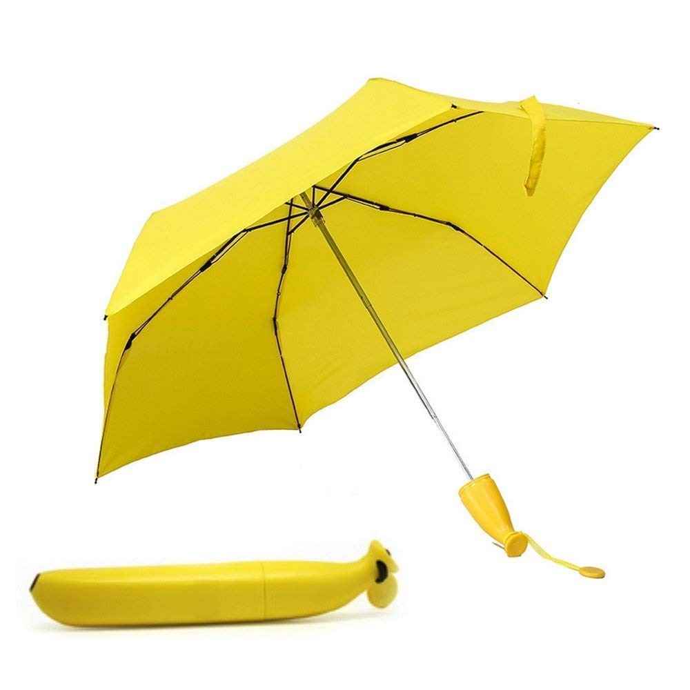 Banana Shaped Umbrella – Mini Foldable, UV Protection | DrizzlePro