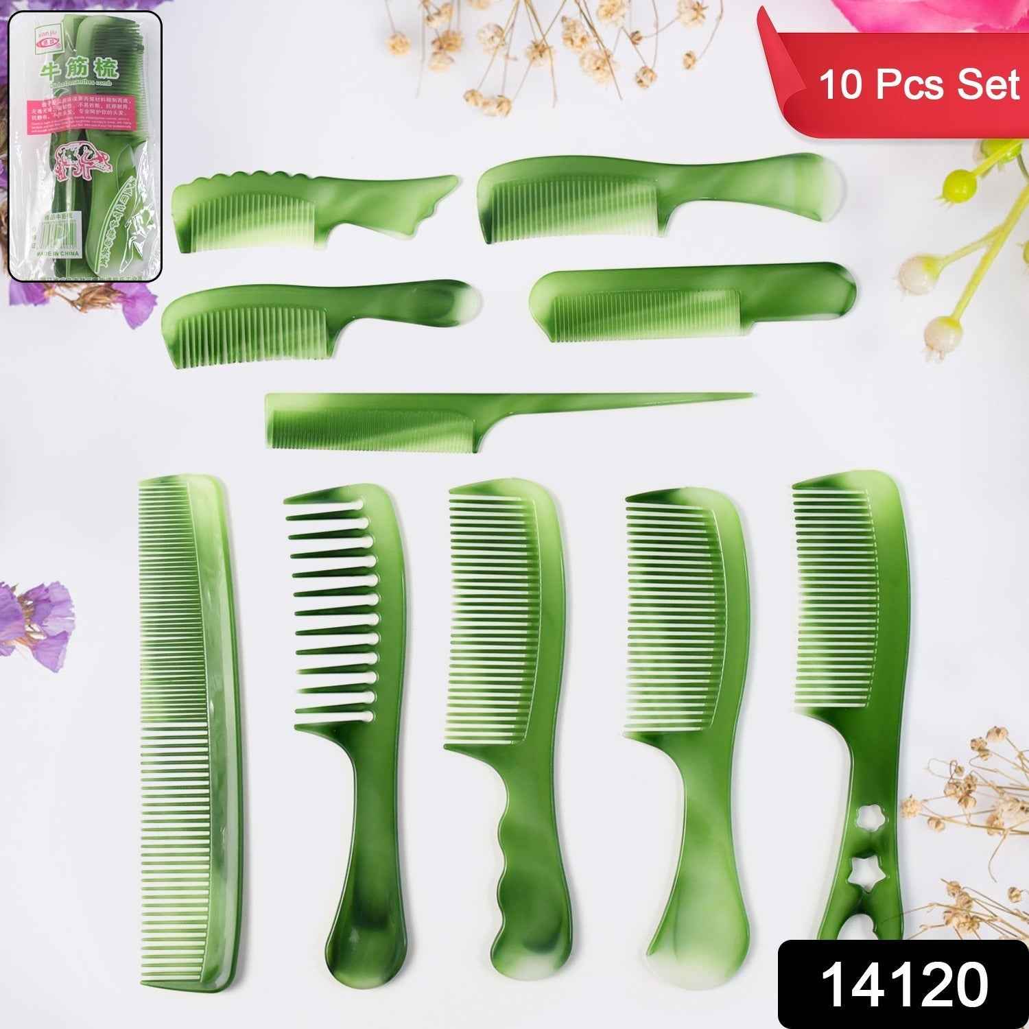 Multipurpose Hair Comb Set – 10-Piece Styling & Grooming Kit