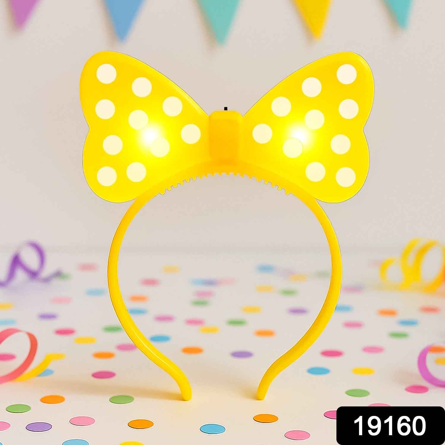 LED Glowing Bow Hairband – Fun Light-Up Accessory for Kids