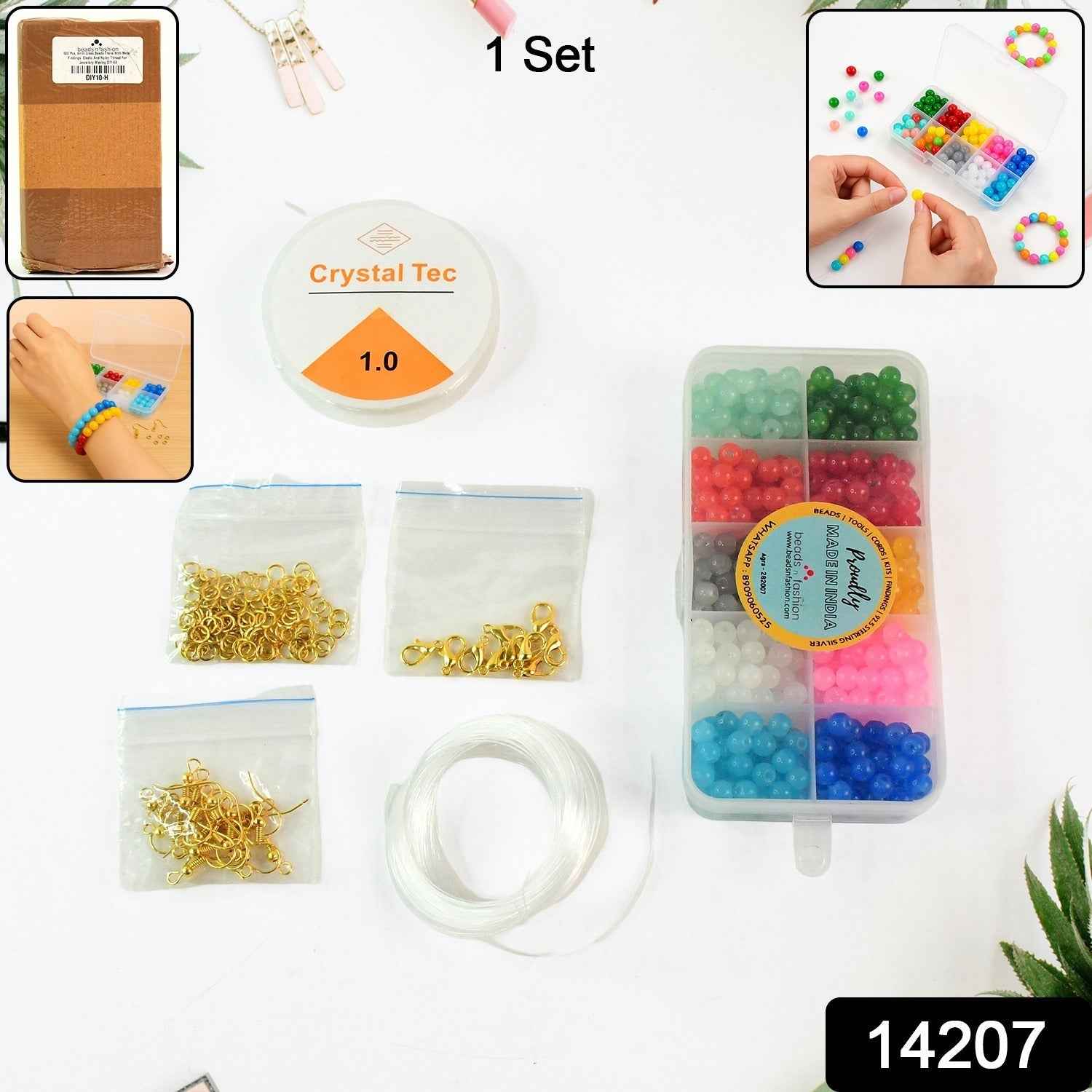DIY Jewellery Making Kit – Complete Set with Colorful Beads & Accessories