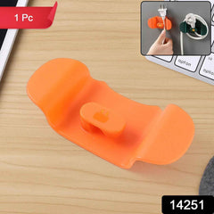 Wall Mounted Plug Holder Hook – Durable Adhesive Cord Organizer