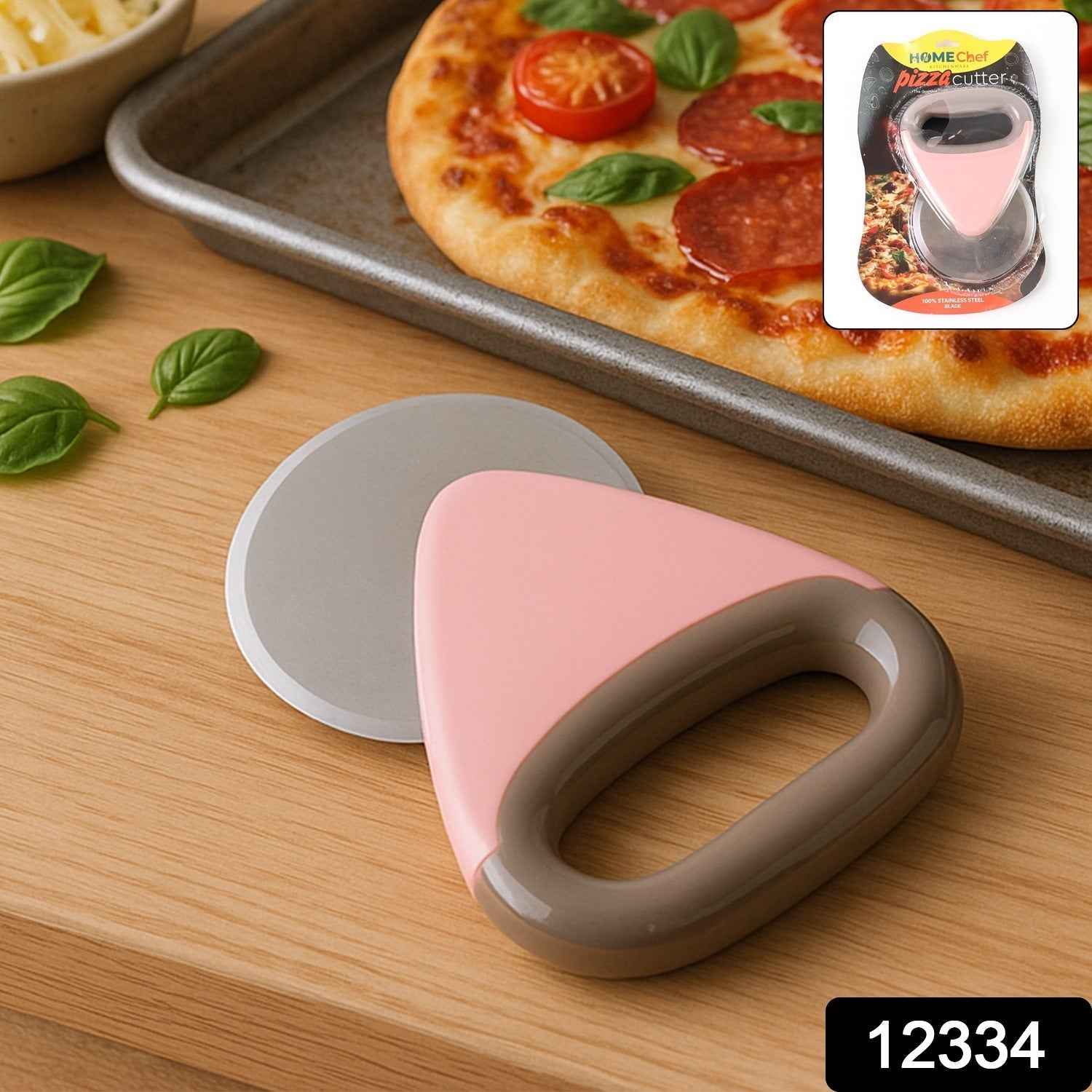 Ergonomic Pizza Cutter – Sharp Stainless Steel Rotating Blade