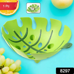 Leaf-Shaped Plastic Fruit Basket – Ventilated & Durable Design