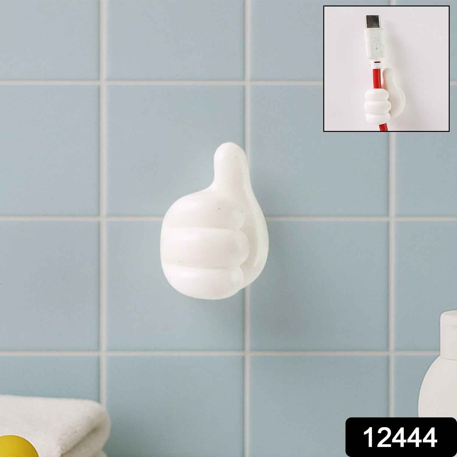 Hand-Shaped Wall Clip – Flexible Silicone Cable & Key Organizer