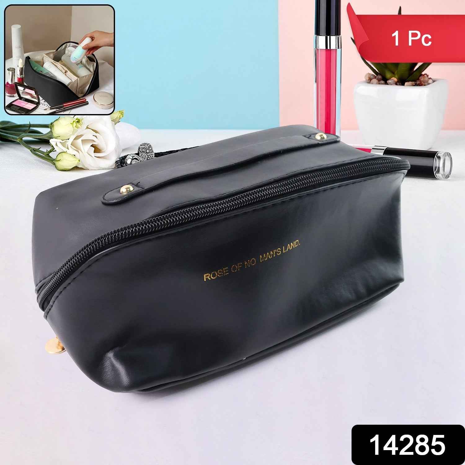 Waterproof Travel Makeup Organizer Pouch – Compact & Durable