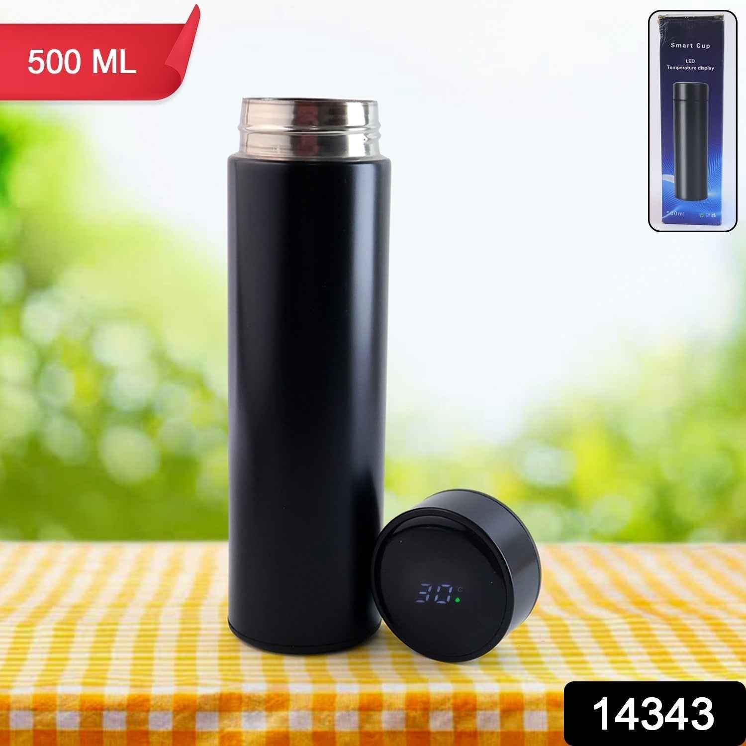 Vacuum Insulated Water Bottle – LED Temp Display 500ML