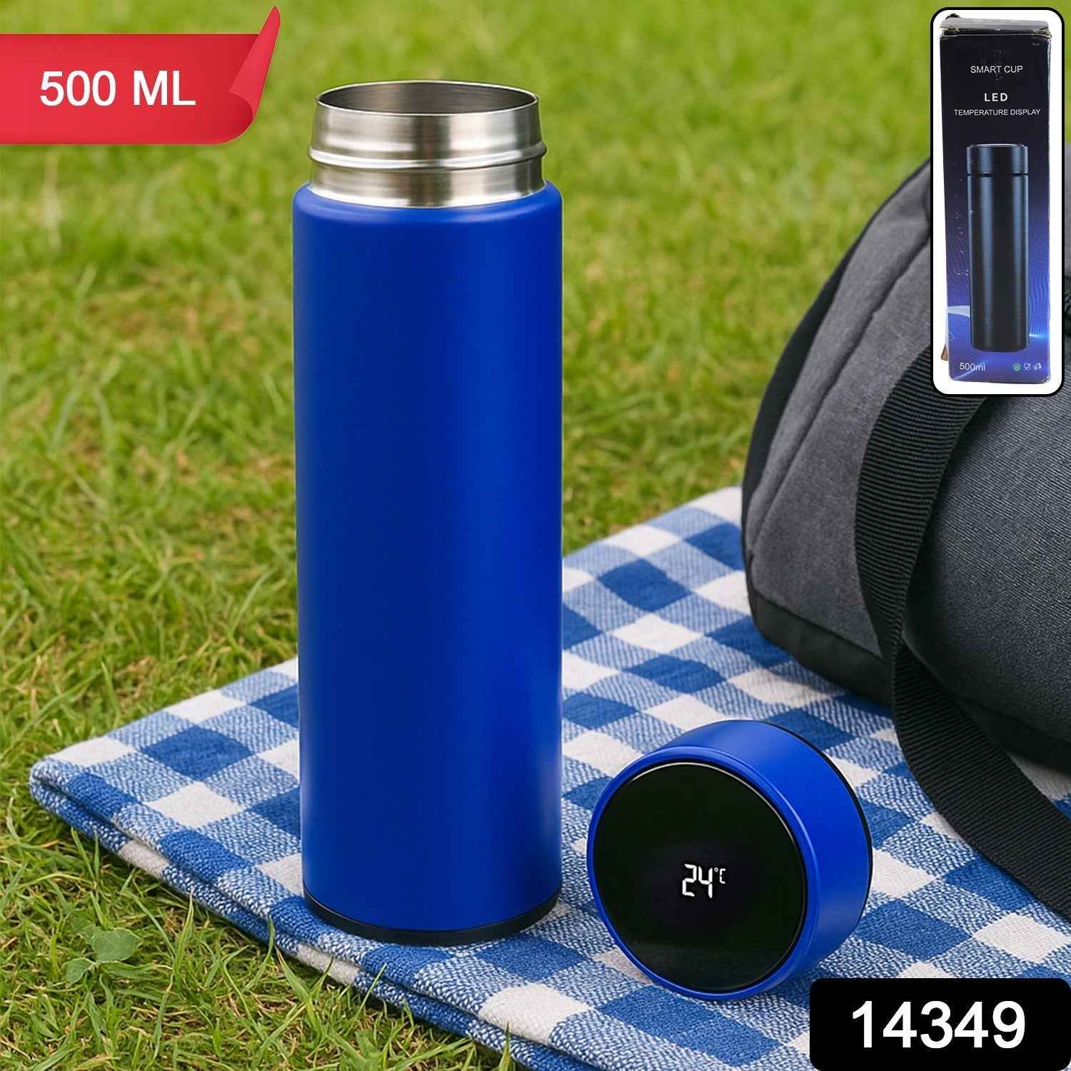 Vacuum Insulated Water Bottle – LED Temp Display, 500ml