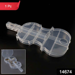 Violin Shape Storage Box – Multi-Compartment Organizer