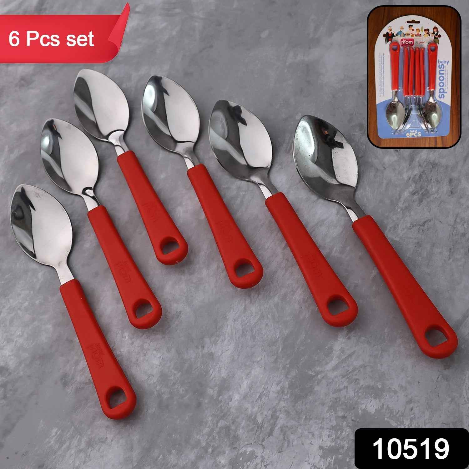Baby Feeding Spoon Set – Durable Stainless Steel 6-Piece Set