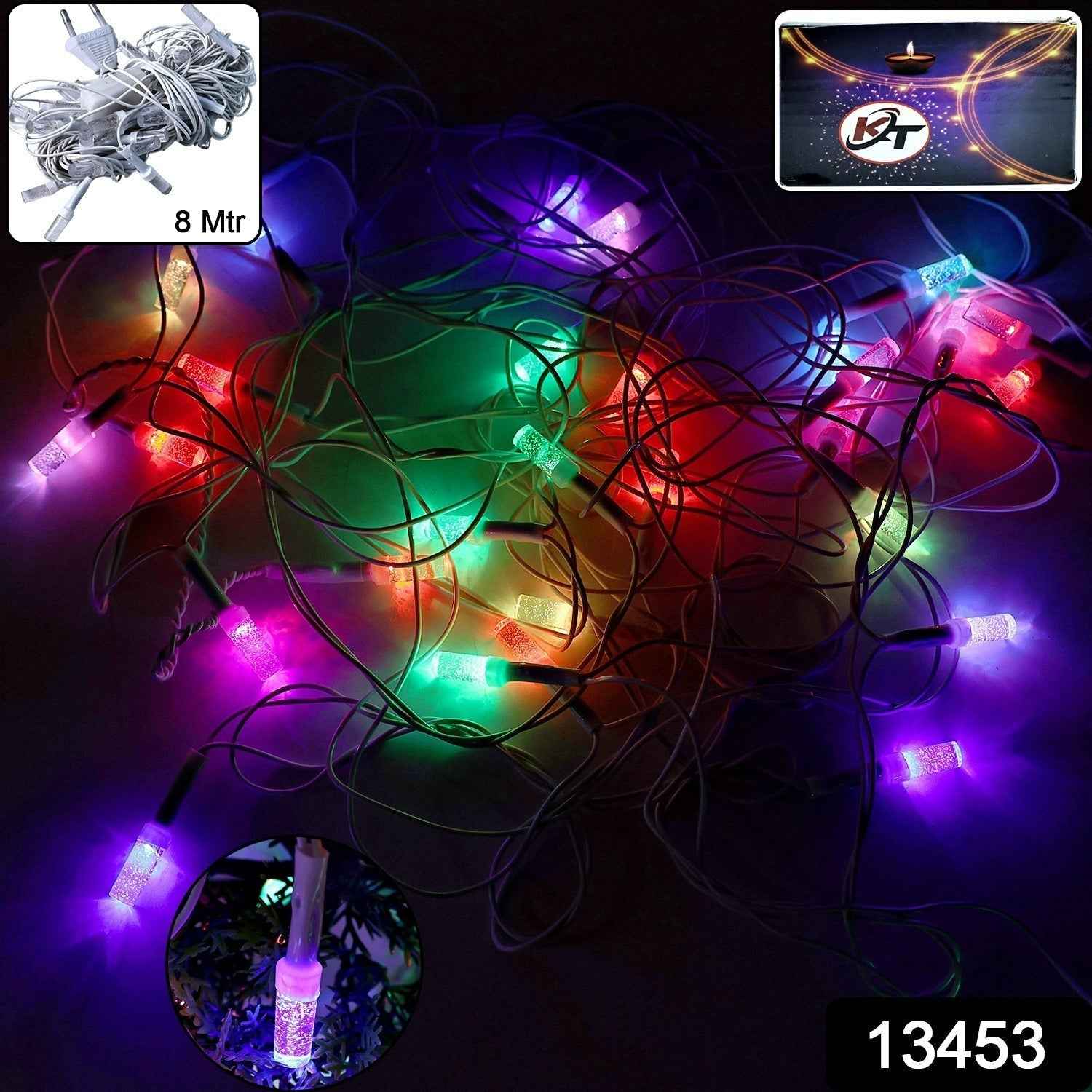 LED String Lights – 8 Meter Multi-Color Decorative Lights