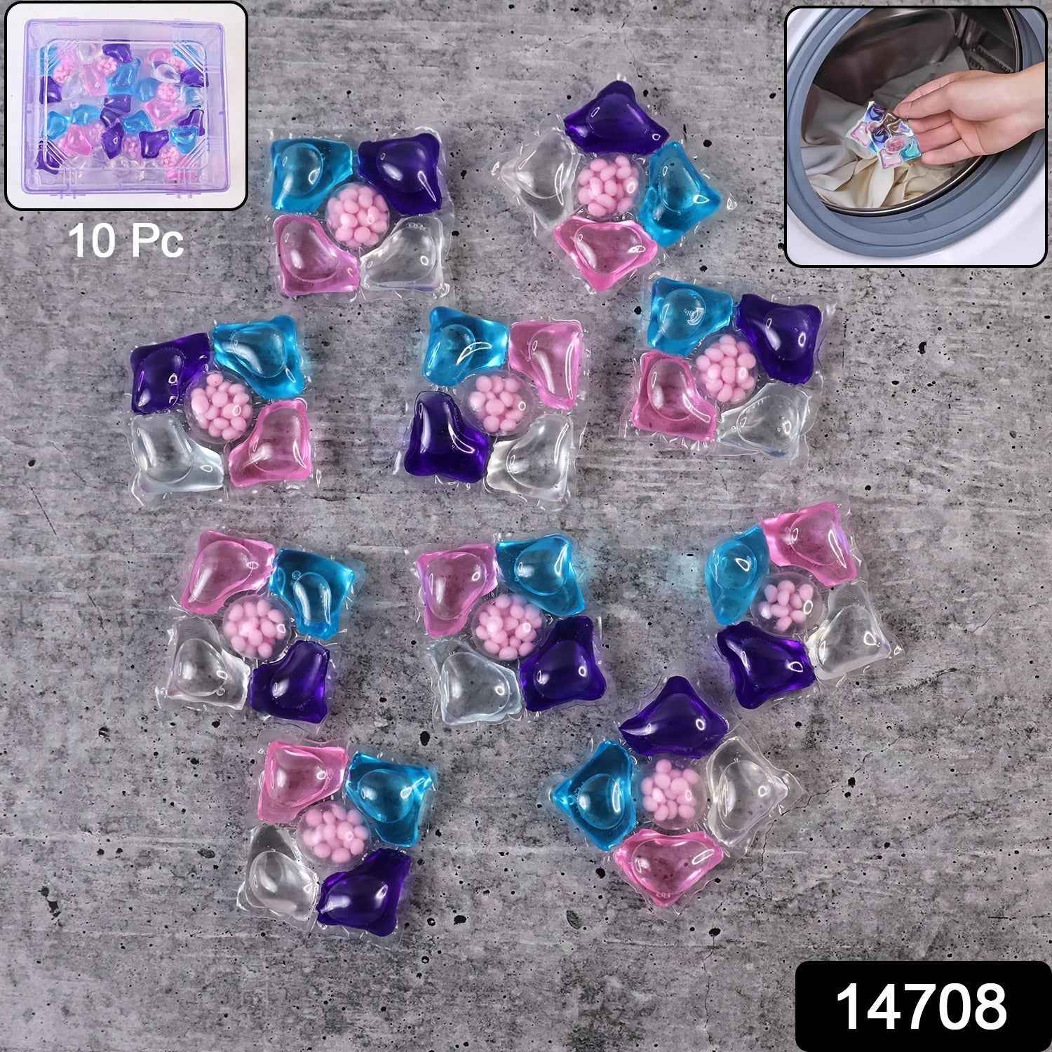 Laundry Detergent Pods – Multi-Action 10-Piece Pack for Superior Cleaning
