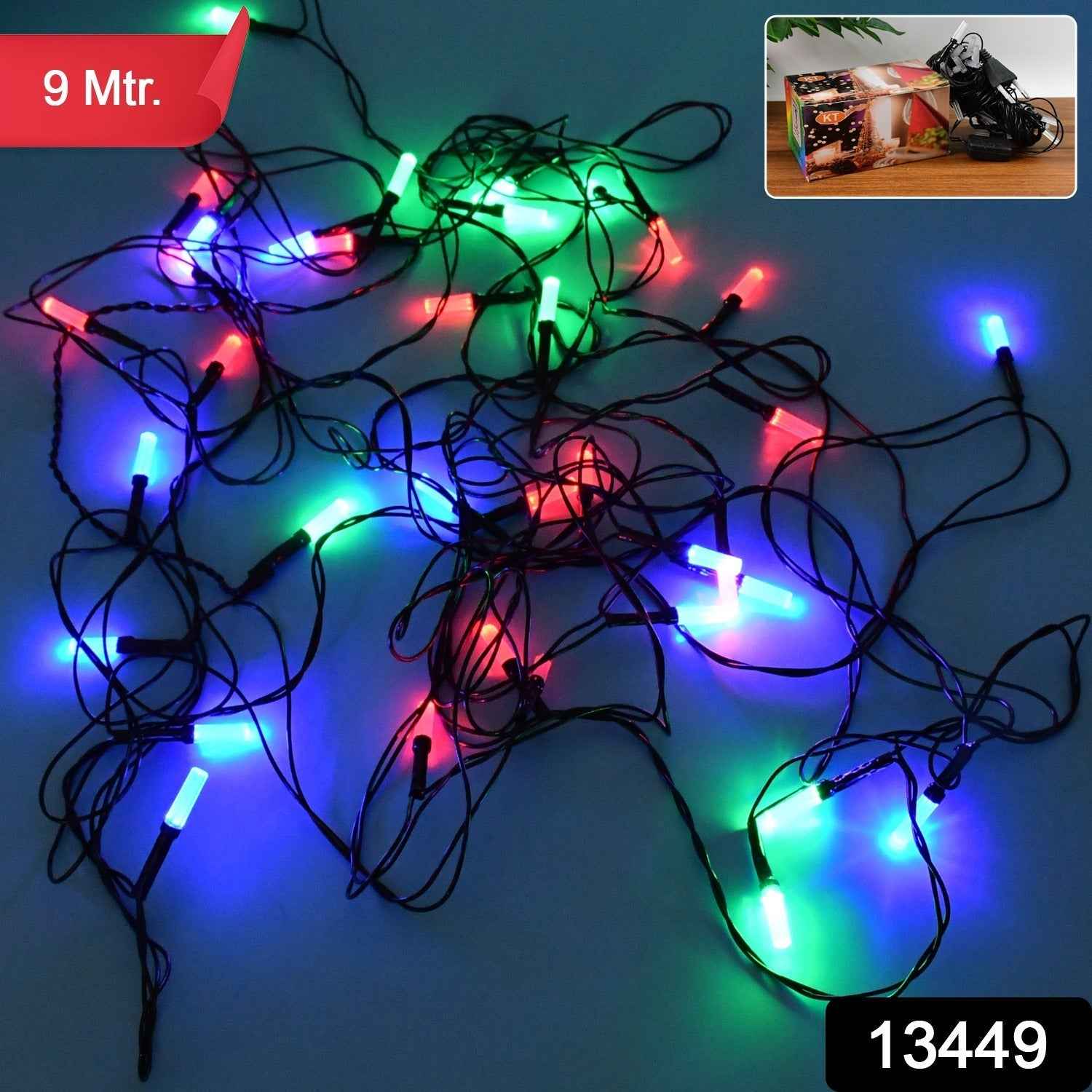 Multi-Color LED Decorative String Lights – 9 Meter Festive Glow