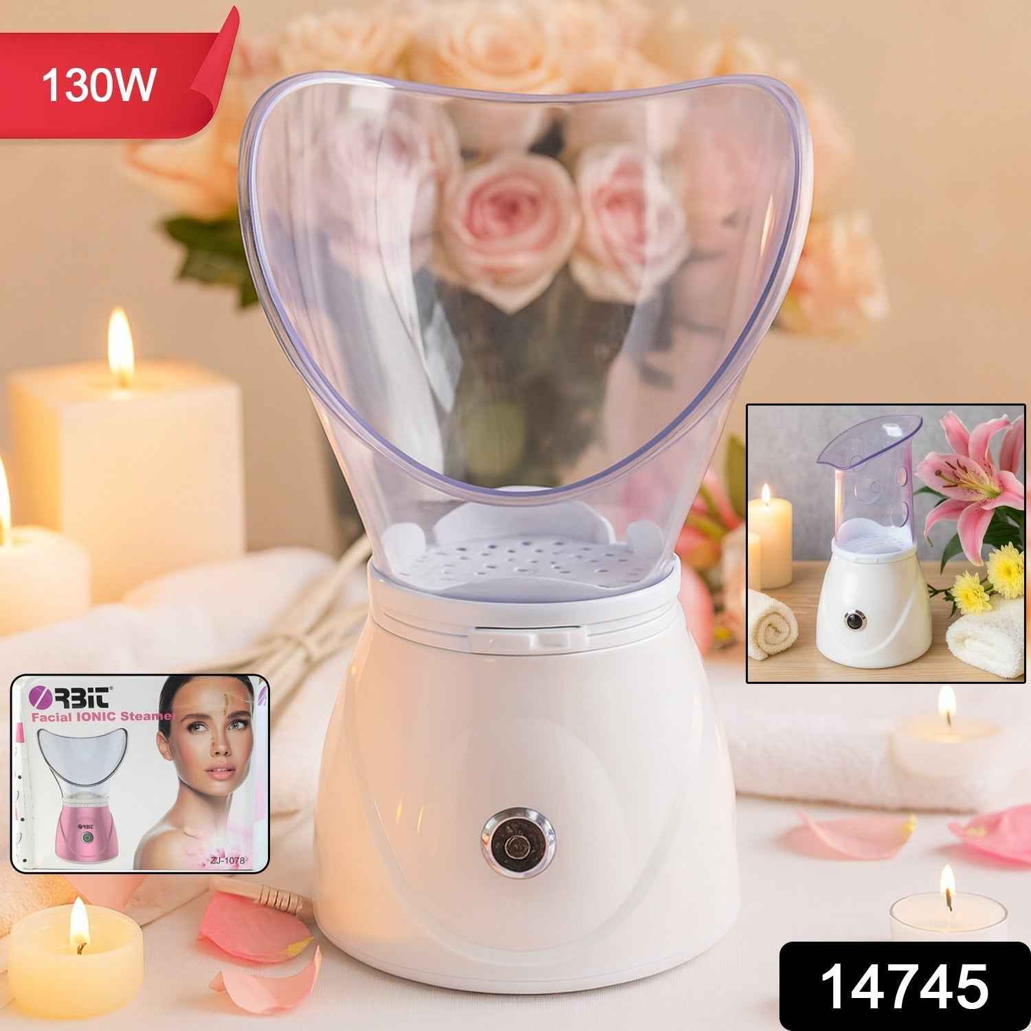 Facial Steamer – Professional 130W Ionic Steam for Deep Pore Cleansing