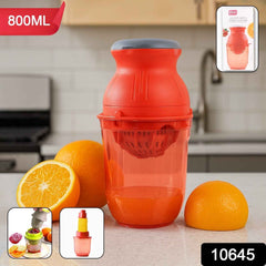 Manual Juicer with Corn Cutter – 800ml Compact Kitchen Tool