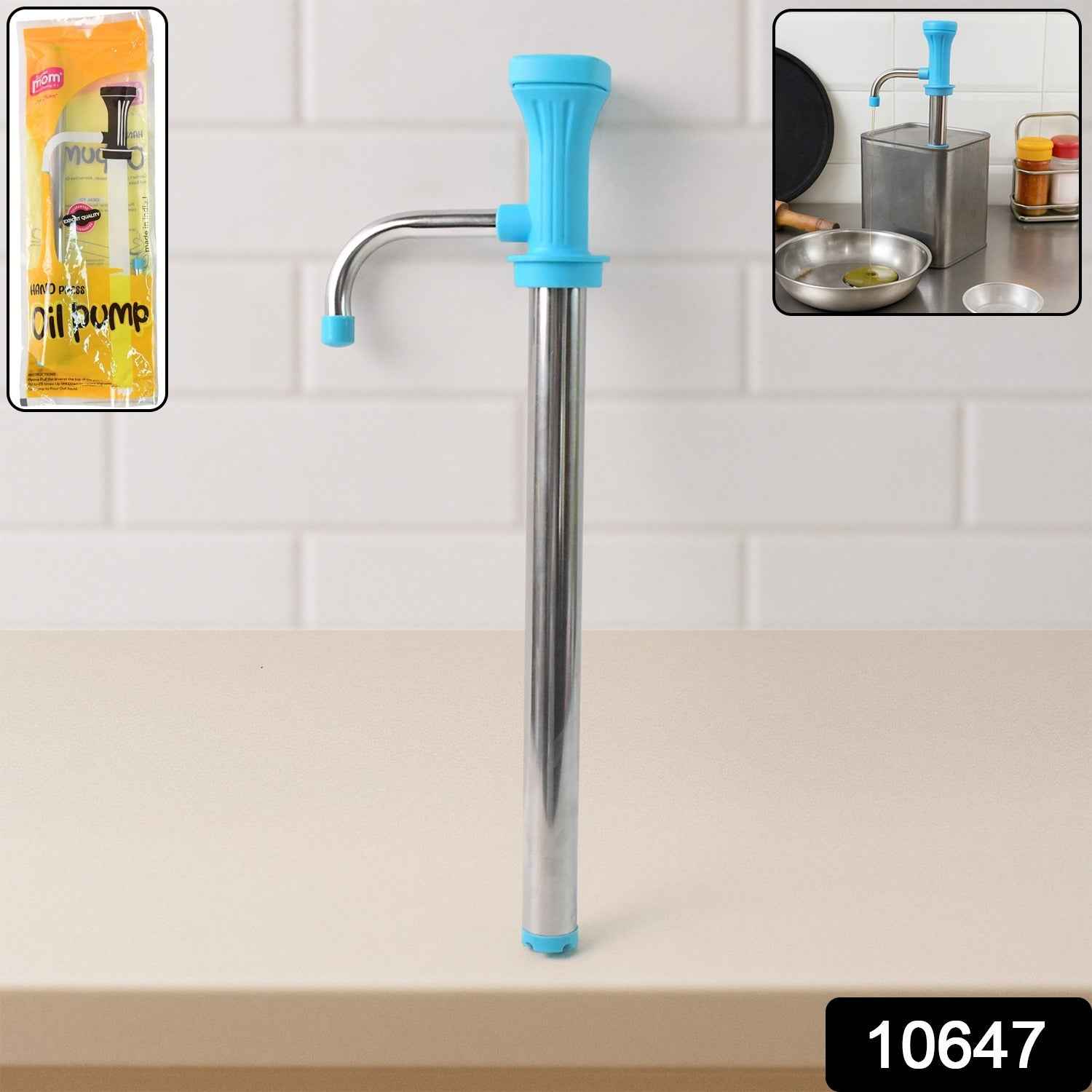 Oil Pump Dispenser – Manual Stainless Steel Kitchen Tool