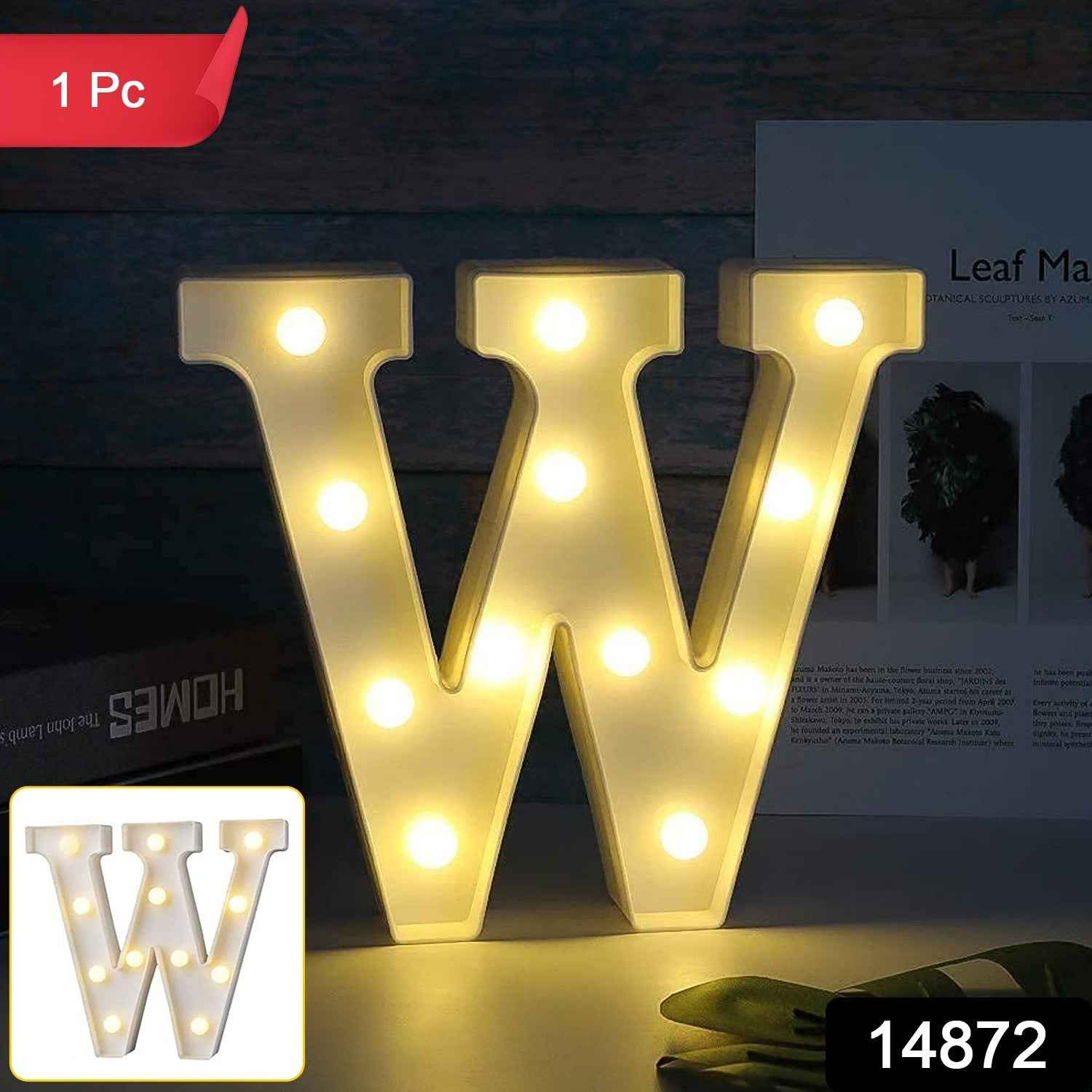 W Shaped LED Night Light – Soft Warm Glow Decorative Lamp