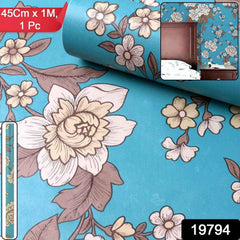 Floral Decorative Wallpaper Roll – Waterproof & Easy to Apply