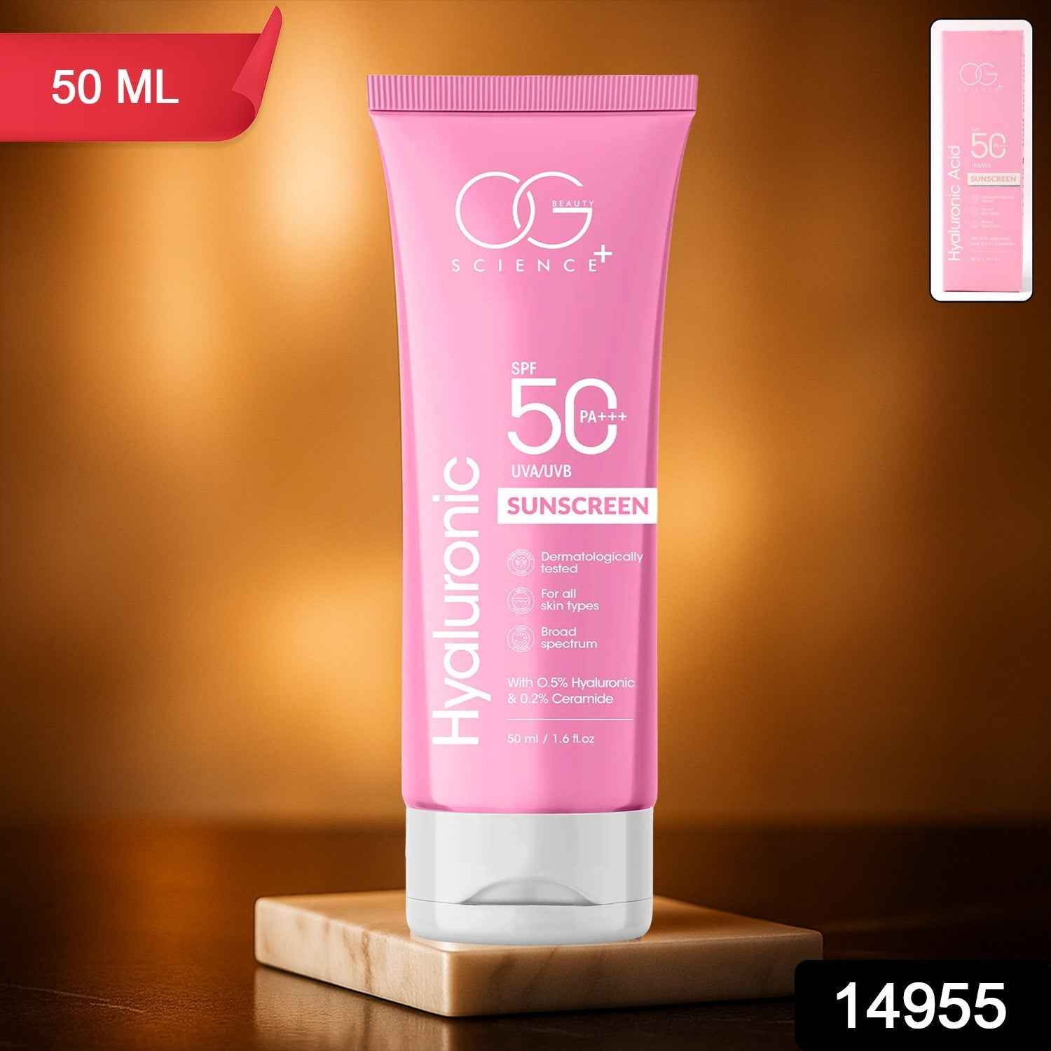 Hyaluronic Sunscreen SPF 50 – Lightweight Hydrating Sun Protection