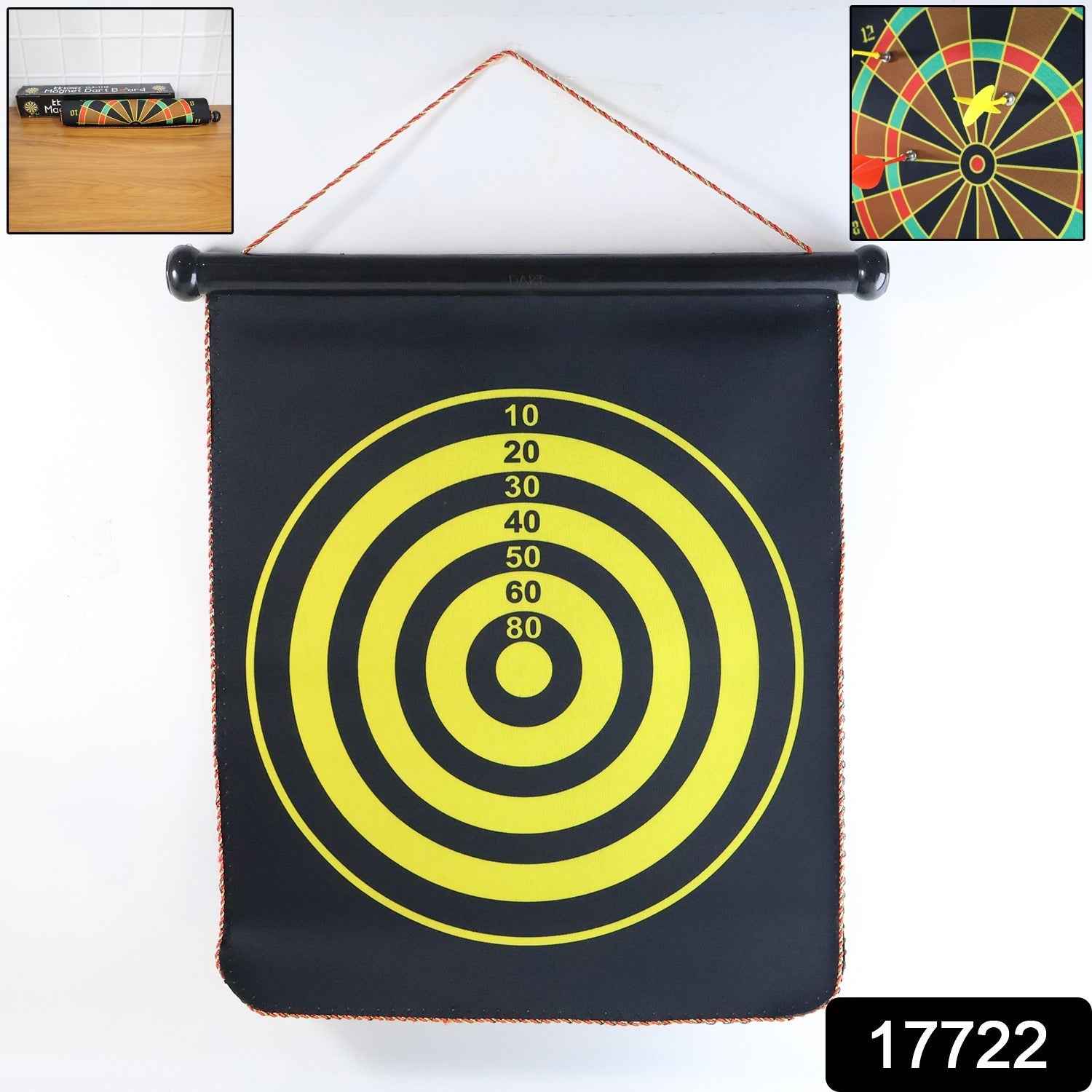 Roll-Up Dartboard Game – Portable Double-Sided Target Mat