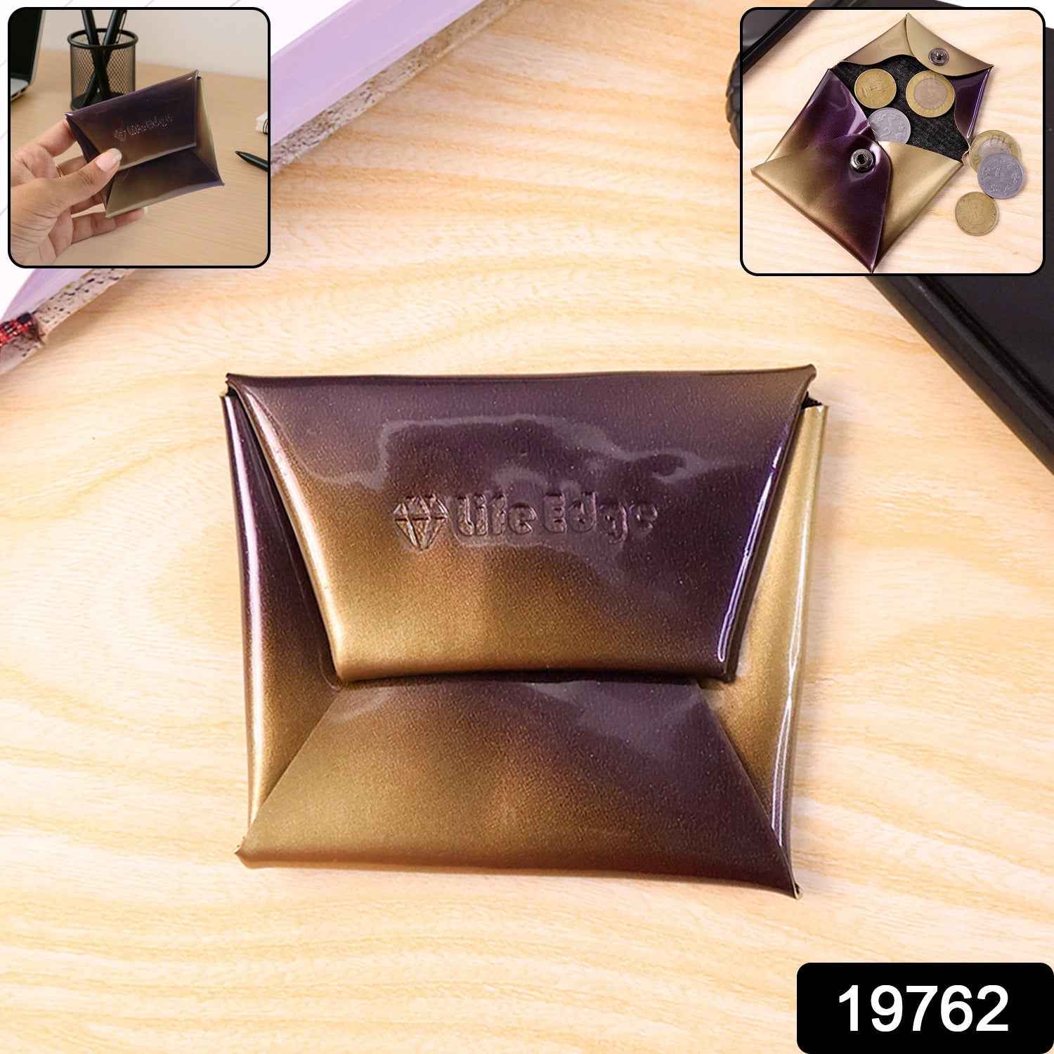 Coin Pouch Ð Compact, Foldable PU Leather Wallet for Daily Use