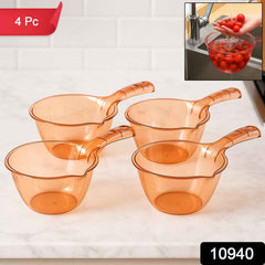 Kitchen Washing & Straining Bowl – 1100 ML Set of 4