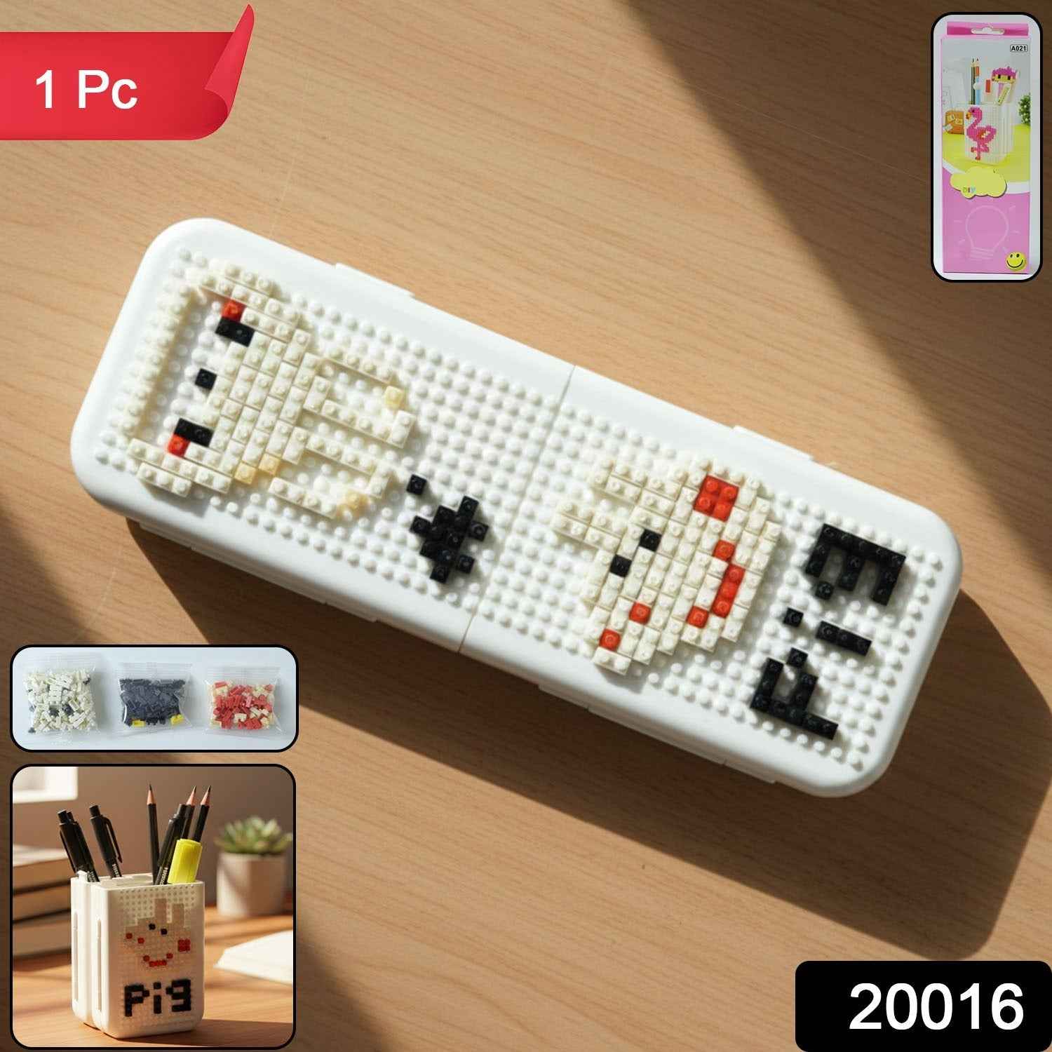 Pixel Art Desk Pen Holder – Creative Space Saver