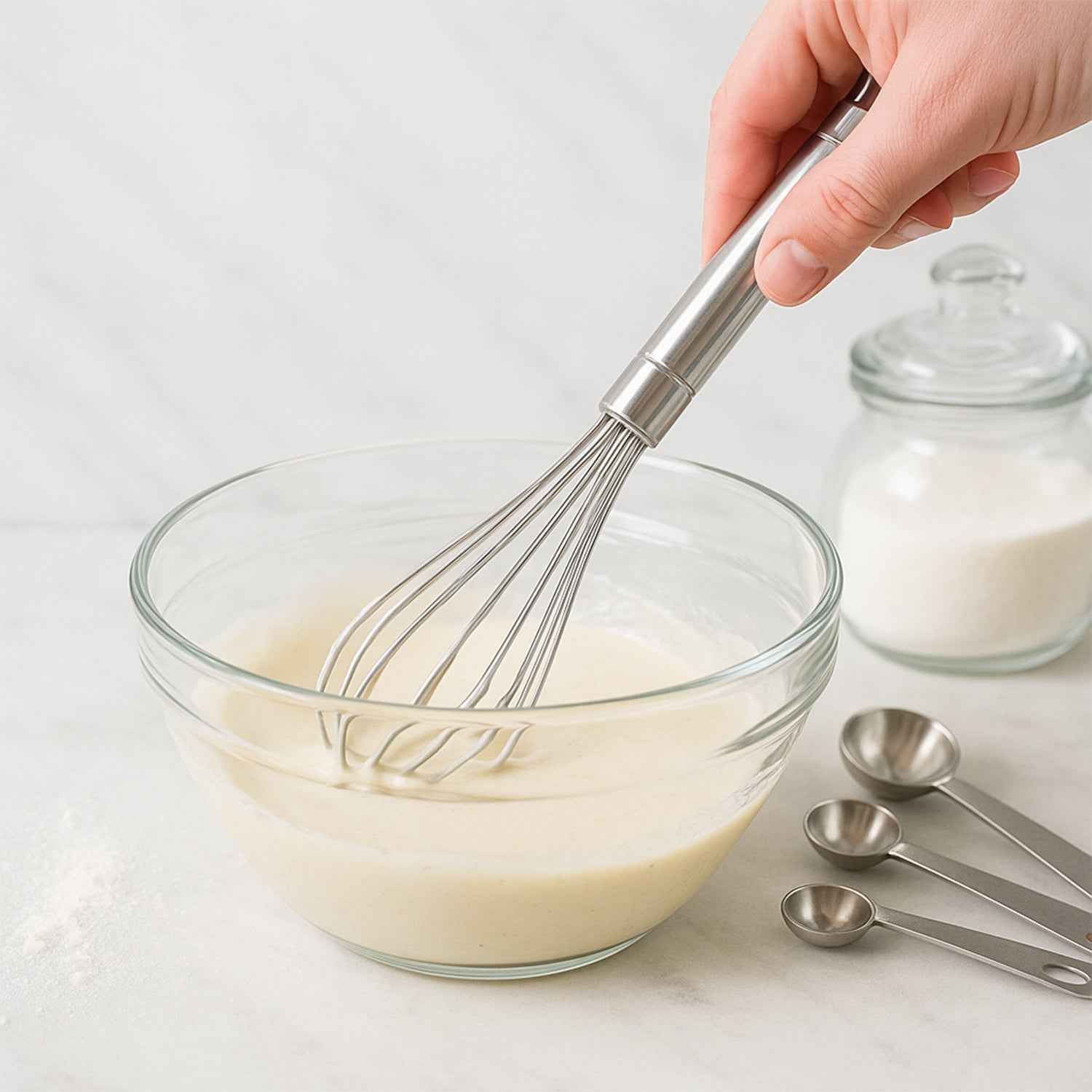 Stainless Steel Small Hand Whisk – Durable & Compact Kitchen Tool