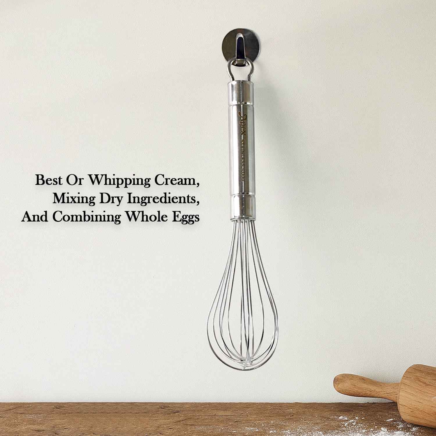 Stainless Steel Small Hand Whisk – Durable & Compact Kitchen Tool