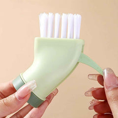 Connectable Cleaning Brush – Built-In Scraper for Narrow Spaces