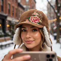 Winter Ear Flap Cap – Warm, Stylish & Adjustable Fit for Women