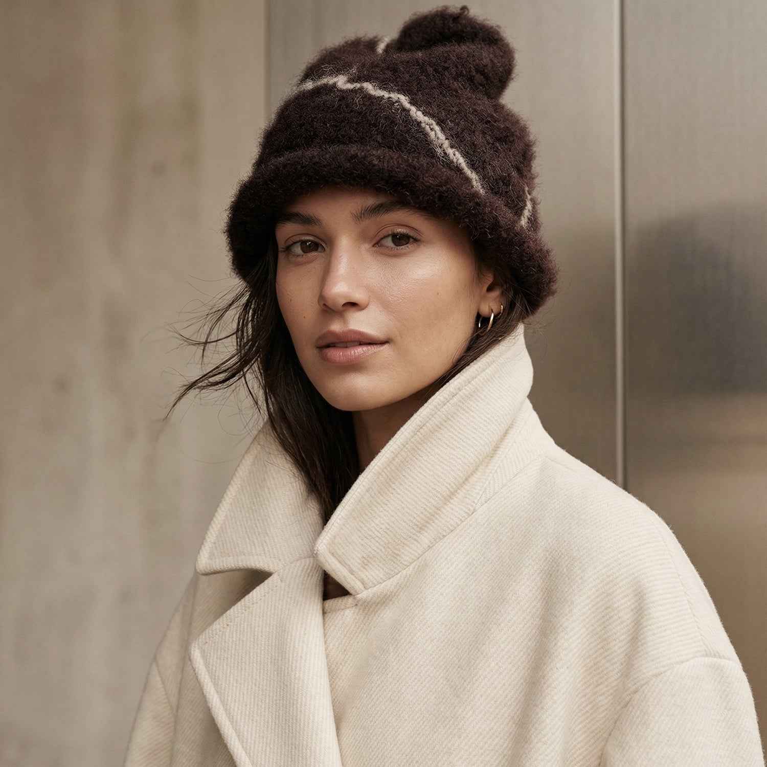 Winter Woolen Beanie Cap – Soft & Warm Fleece Lined Knit Hat
