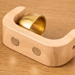 Zen Meditation Bell – Japanese Style Wooden Stand with Brass Chime