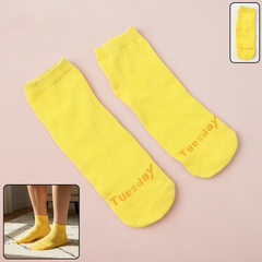 Yellow Casual Socks – Soft Comfort Crew Socks 1 Pair