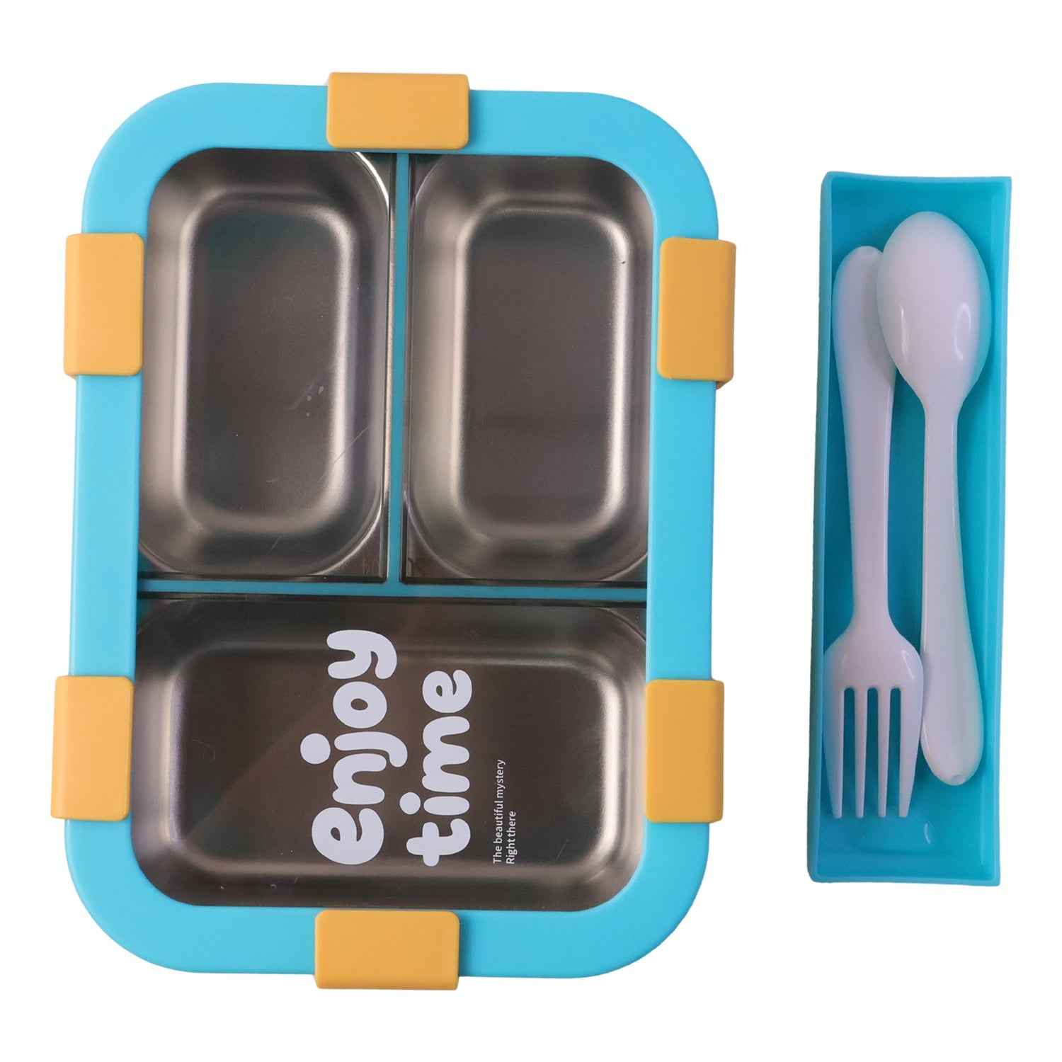 Airtight 3 Compartment Stainless Steel Lunch Box Ð Food Organiser