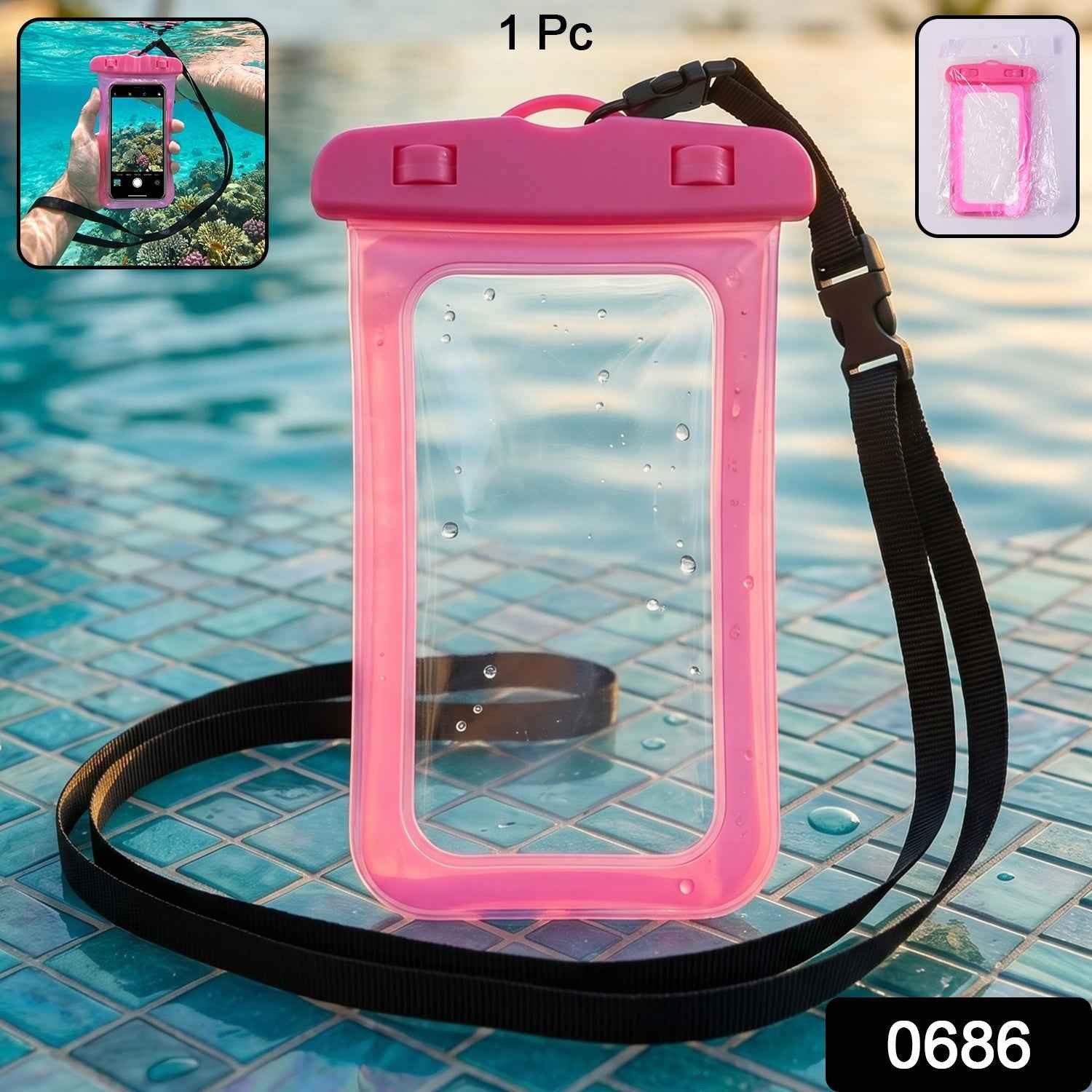 Waterproof Mobile Pouch Cover Ð Keeps Phones Safe & Dry