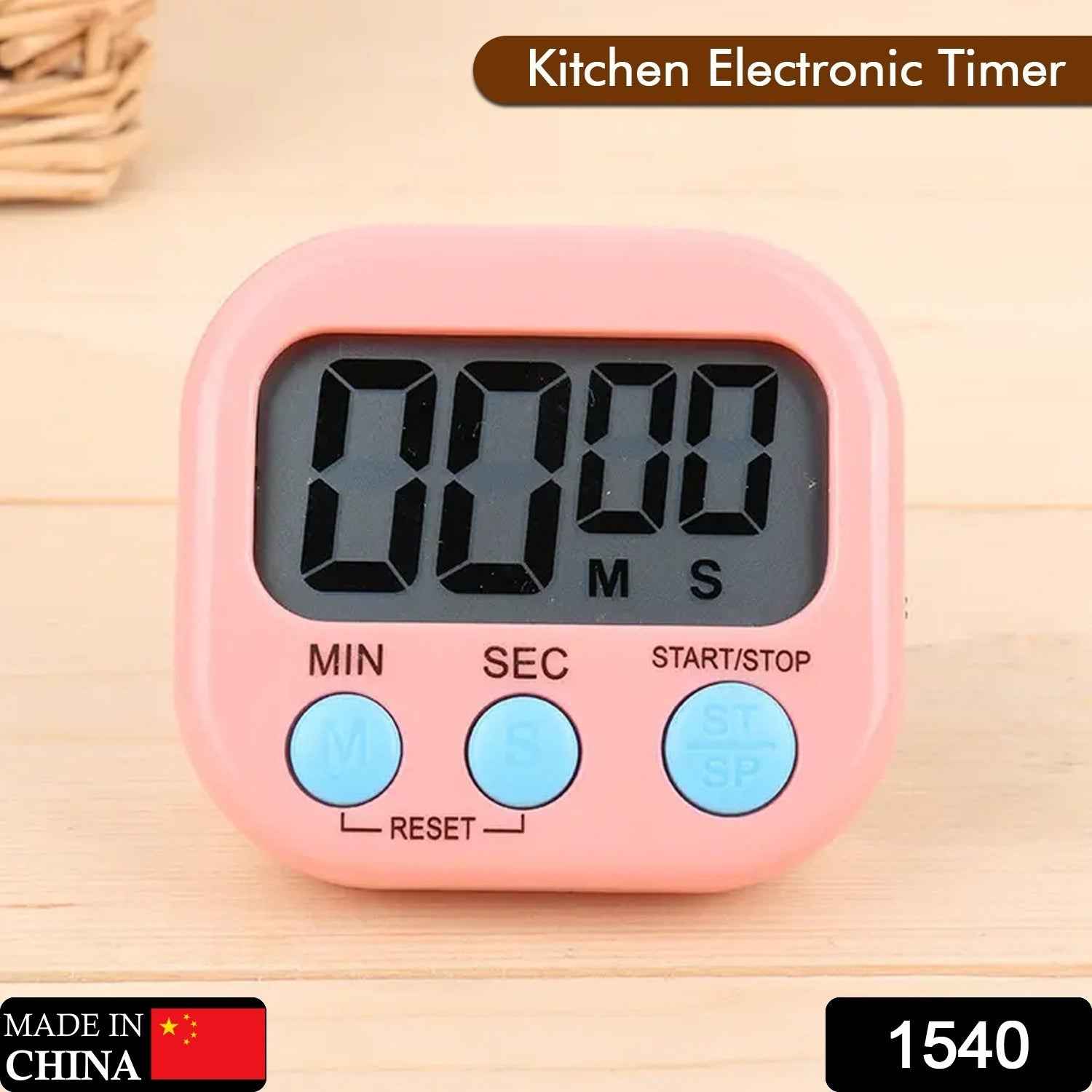 Digital Kitchen Timer – Clear Display & Stopwatch | VoltDesk