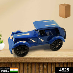 Side profile of the unbreakable metal car toy, highlighting its robust construction.