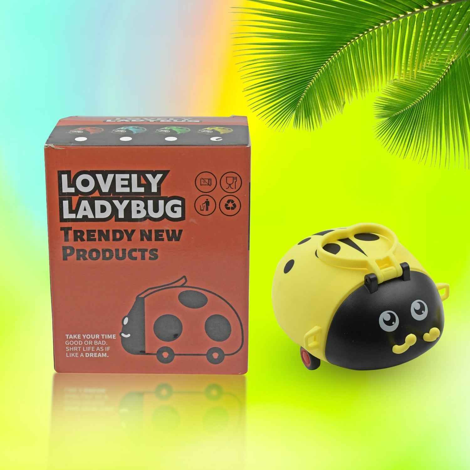 Kids Water Bottle – Cute Bug Shape, 1L with Straw & Strap | Own Hydrate