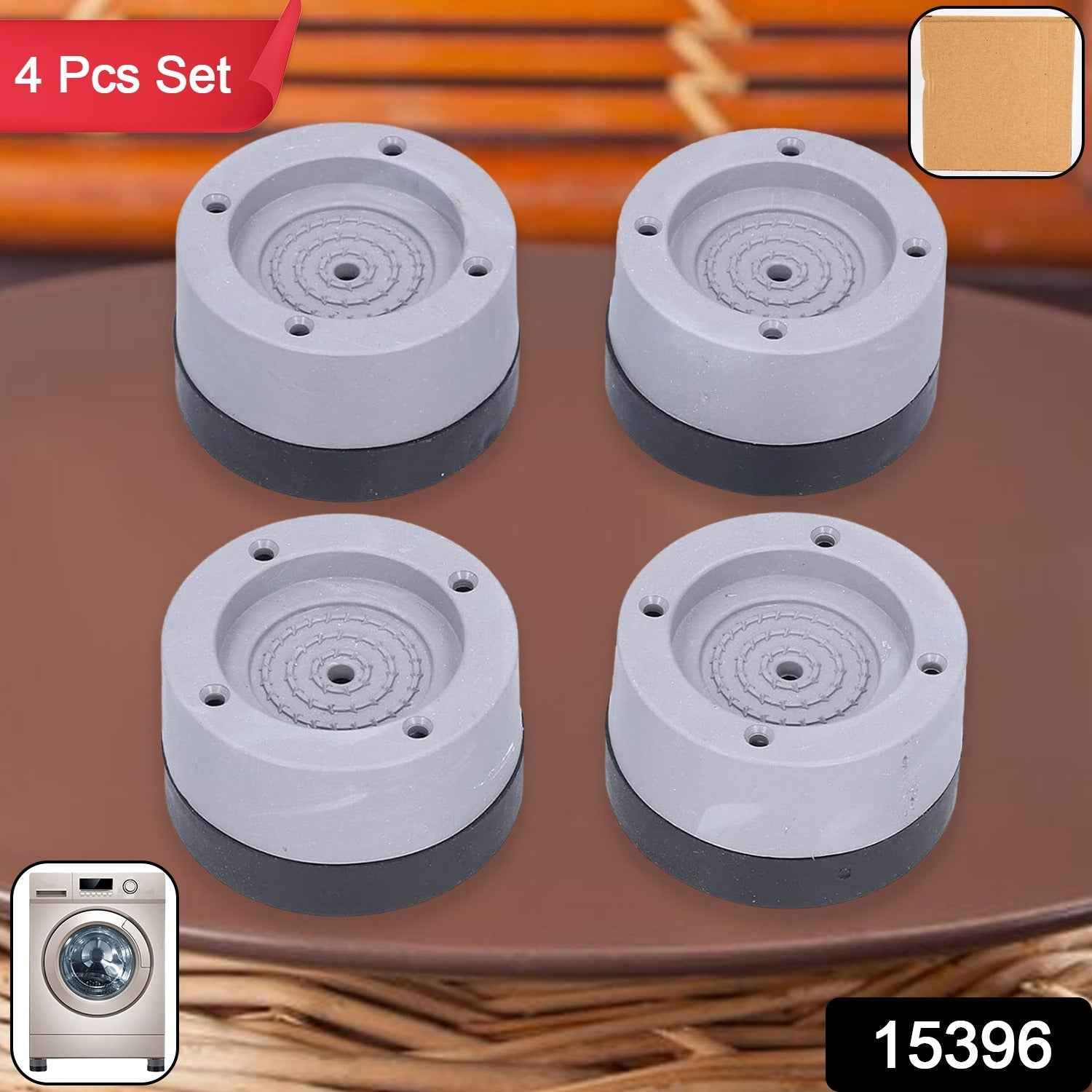 Washing Machine Support Pad – Adjustable Anti-Vibration Set |