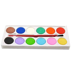 Watercolor Kit – 12 Shades & Paint Brush Set | Colorful Creations