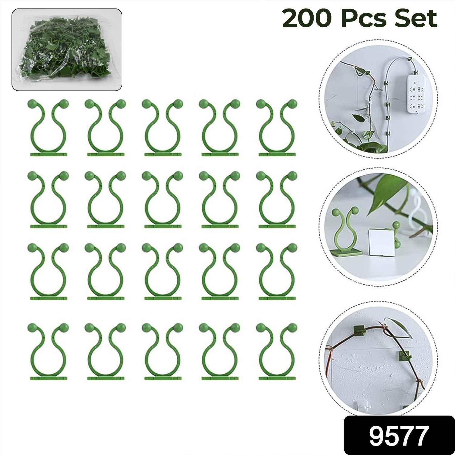 Plant Climbing Clips – Self-Adhesive Wall Support | Grow Vanta