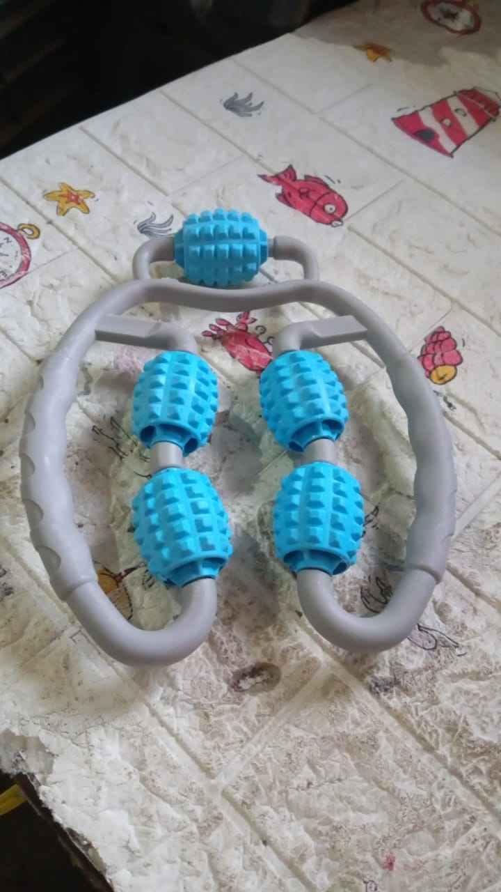 Muscle Massage Roller – 5 Wheels for Leg & Body Relief | Velvet Wellness