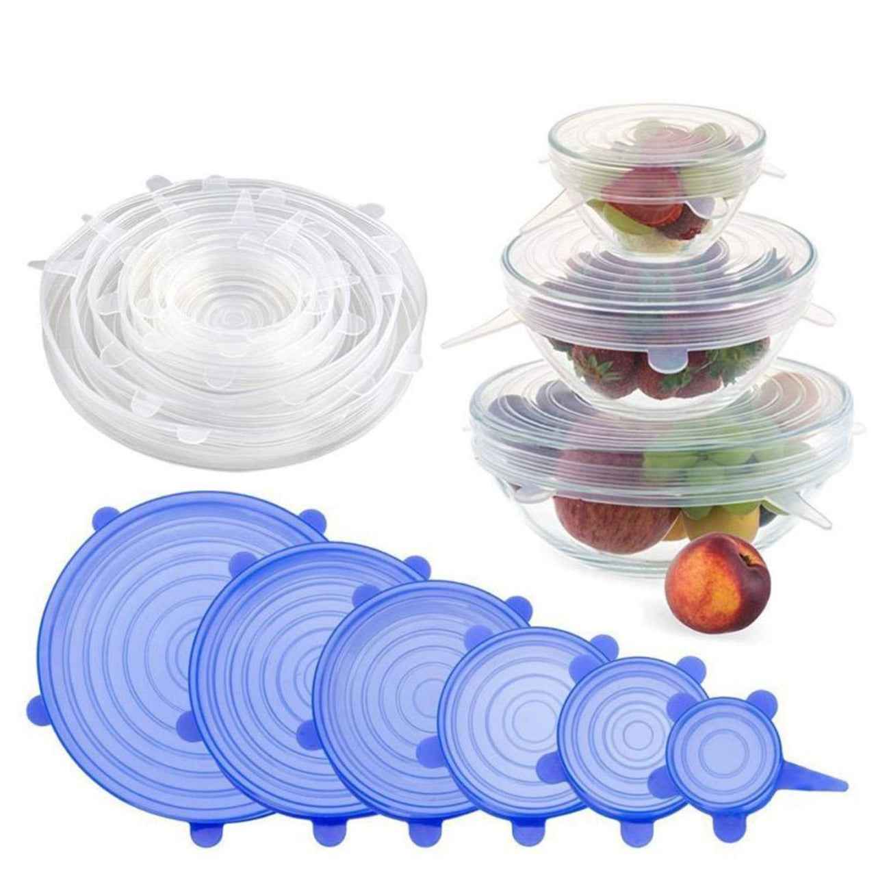 Silicone Stretch Lids – Reusable Food Container Covers | Tidy Table