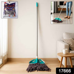Cotton Yarn Floor Mop – Super Absorbent with Long Handle