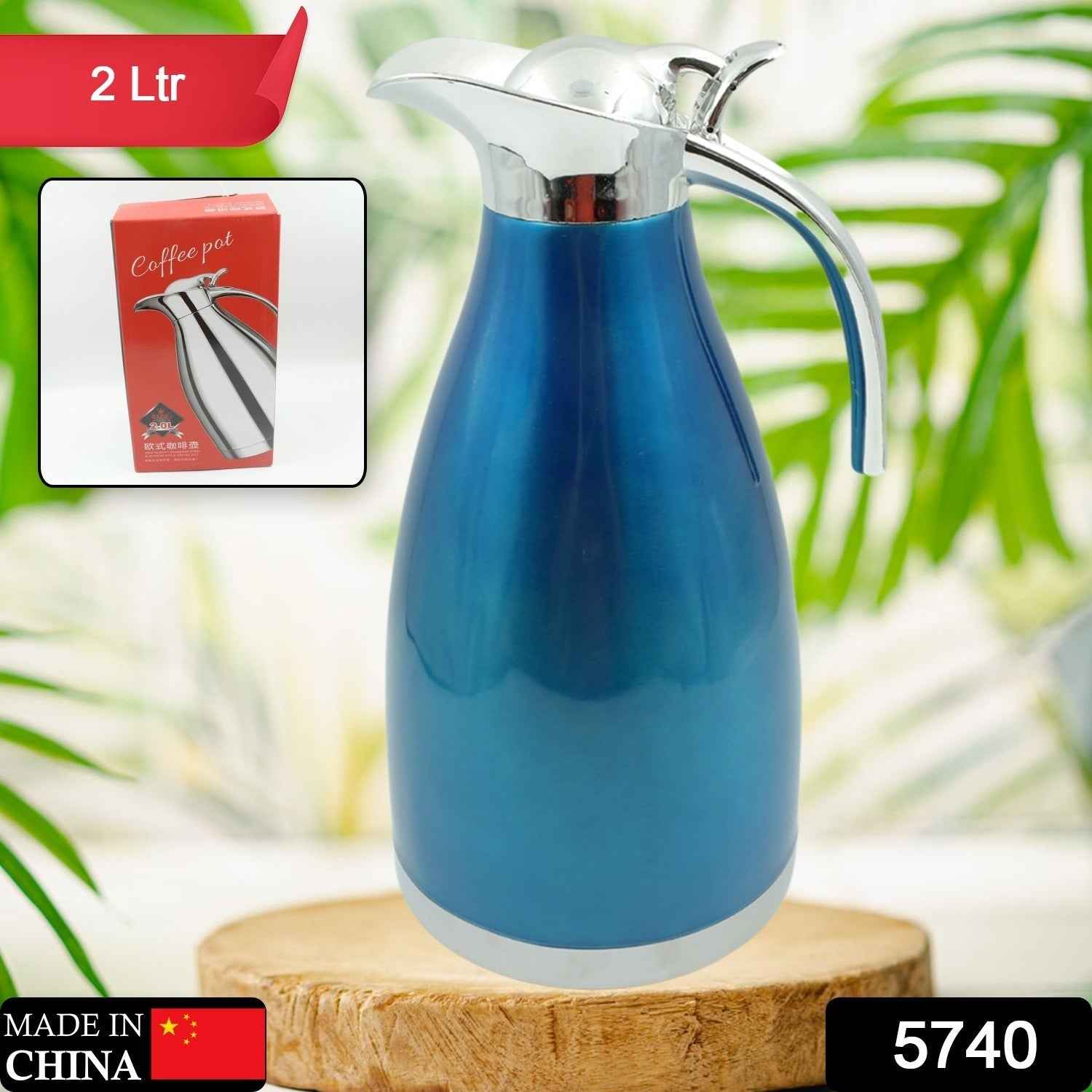 Vacuum Insulated Kettle Jug – 2L Stainless Steel Hot & Cold | Bottlart
